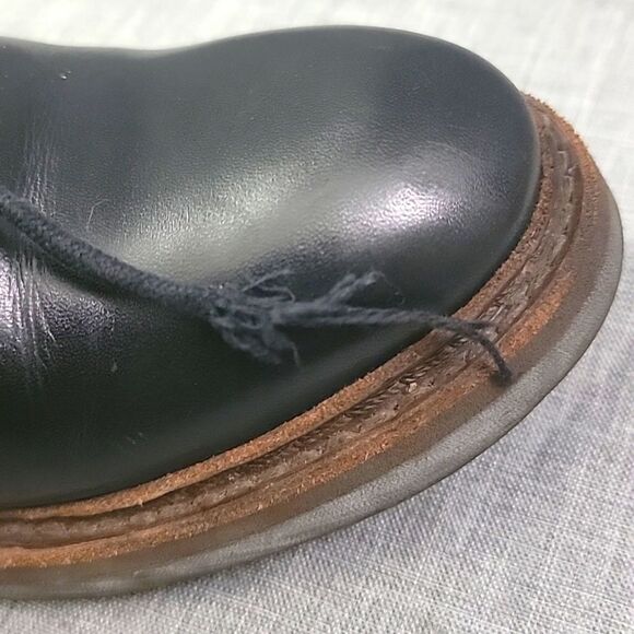 Aigle Black Leather Men\'s Chukka Boots Lace-Up Rare SZ 39EU / 6US